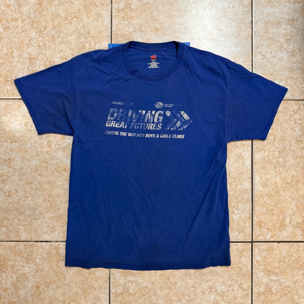 Boys & Girls Club Bridgestone Driving Great Futures‎ Graphic T Shirt Mens L